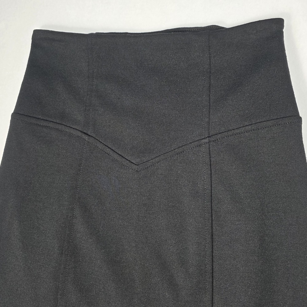 GUESS Gothic Black Lace-up Corset Back Pencil Mini Skirt Side Zip Closure Small - Picture 5 of 10